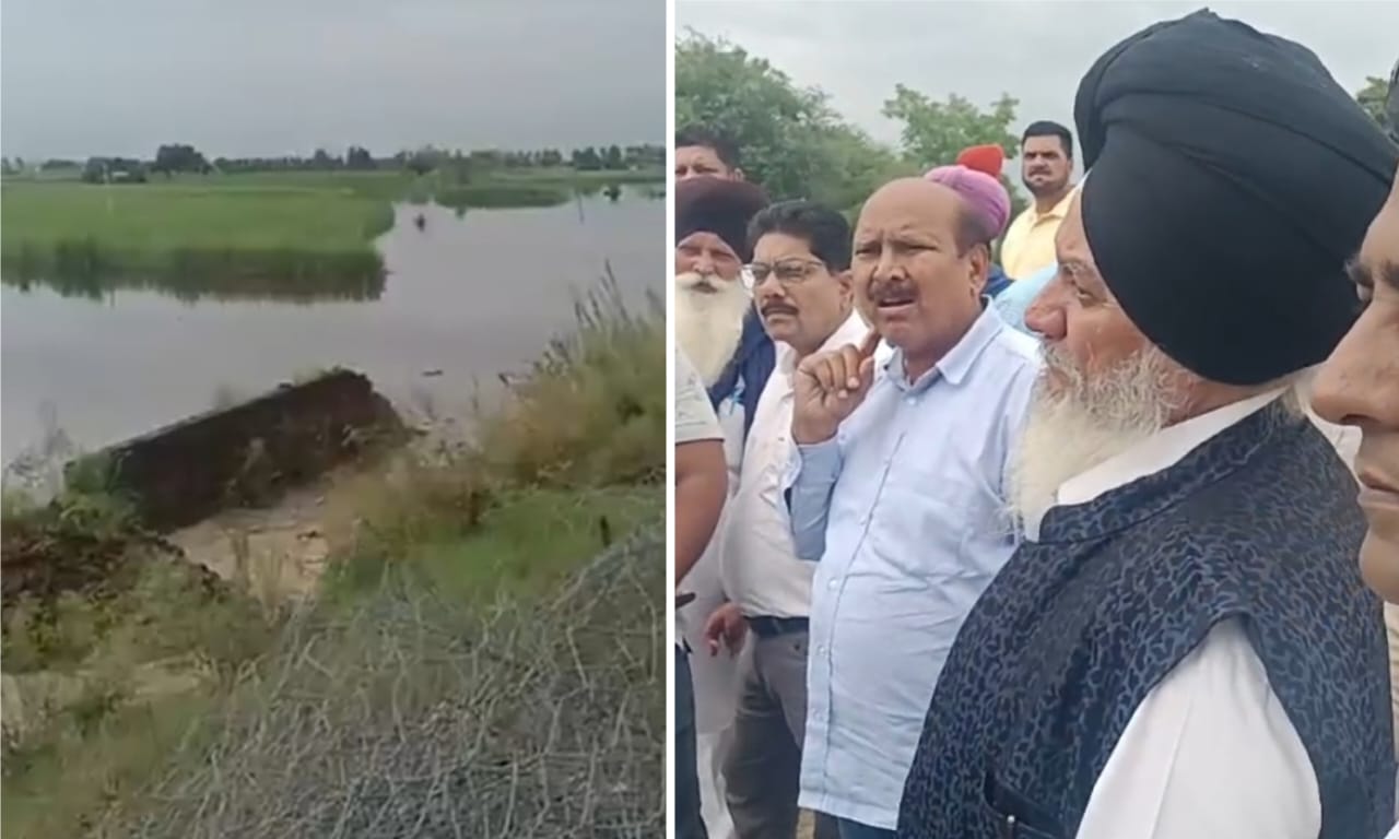 BSP Punjab President Karimpuri visited flood affected areas.